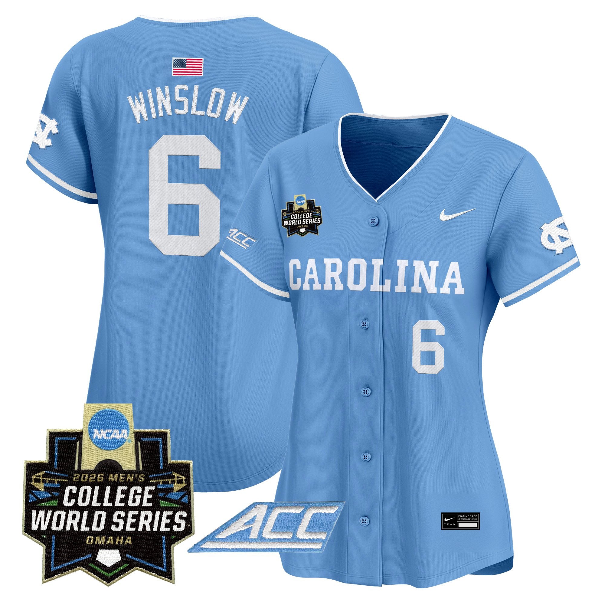 Women's North Carolina Tar Heels 2026 World Series Vapor Premier Limited Jersey - All Stitched