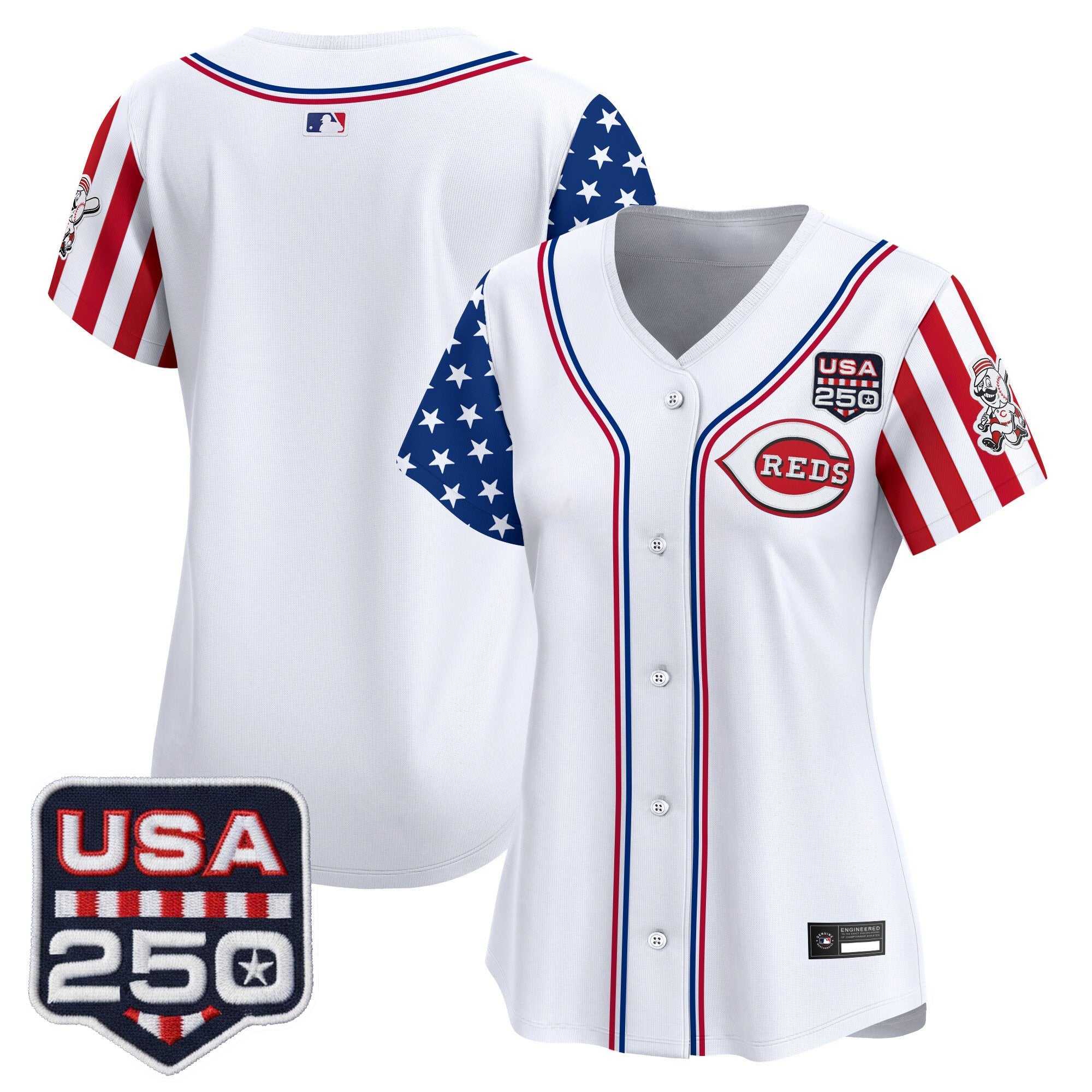 Women's Cincinnati Reds "America250 Edition" Vapor Premier Limited Jersey - All Stitched