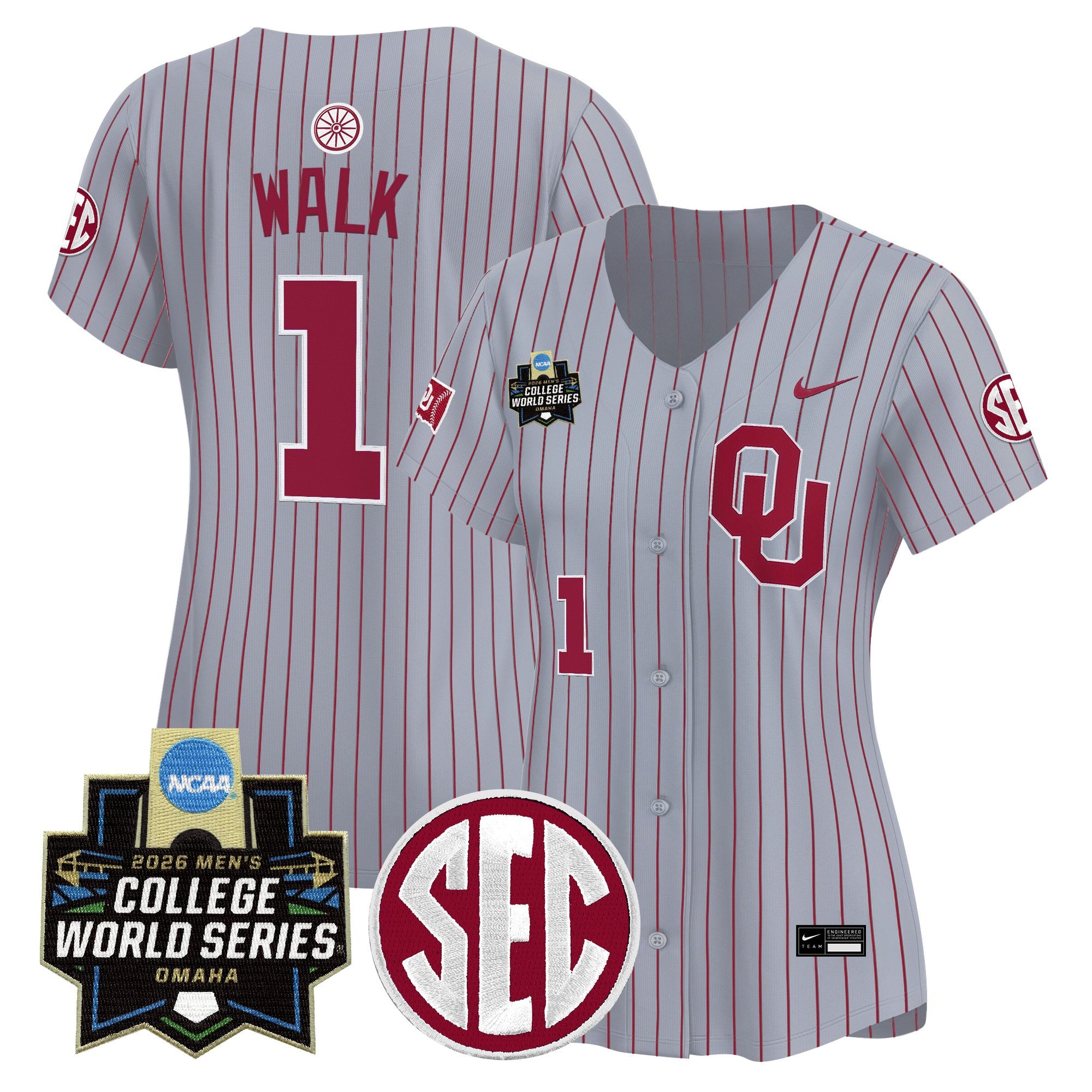Women's Oklahoma Sooners 2026 World Series Vapor Premier Limited Jersey - All Stitched