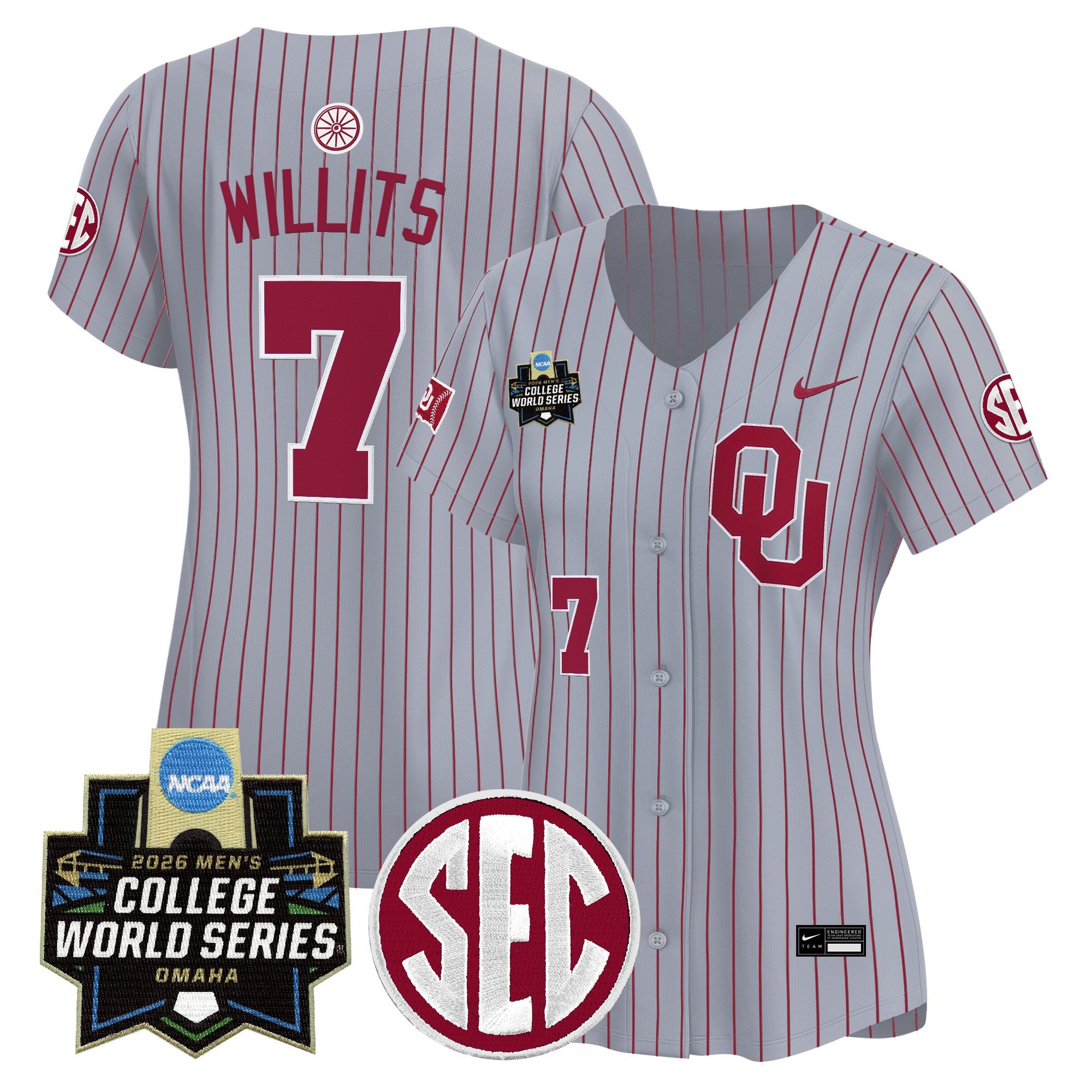 Women's Oklahoma Sooners 2026 World Series Vapor Premier Limited Jersey - All Stitched