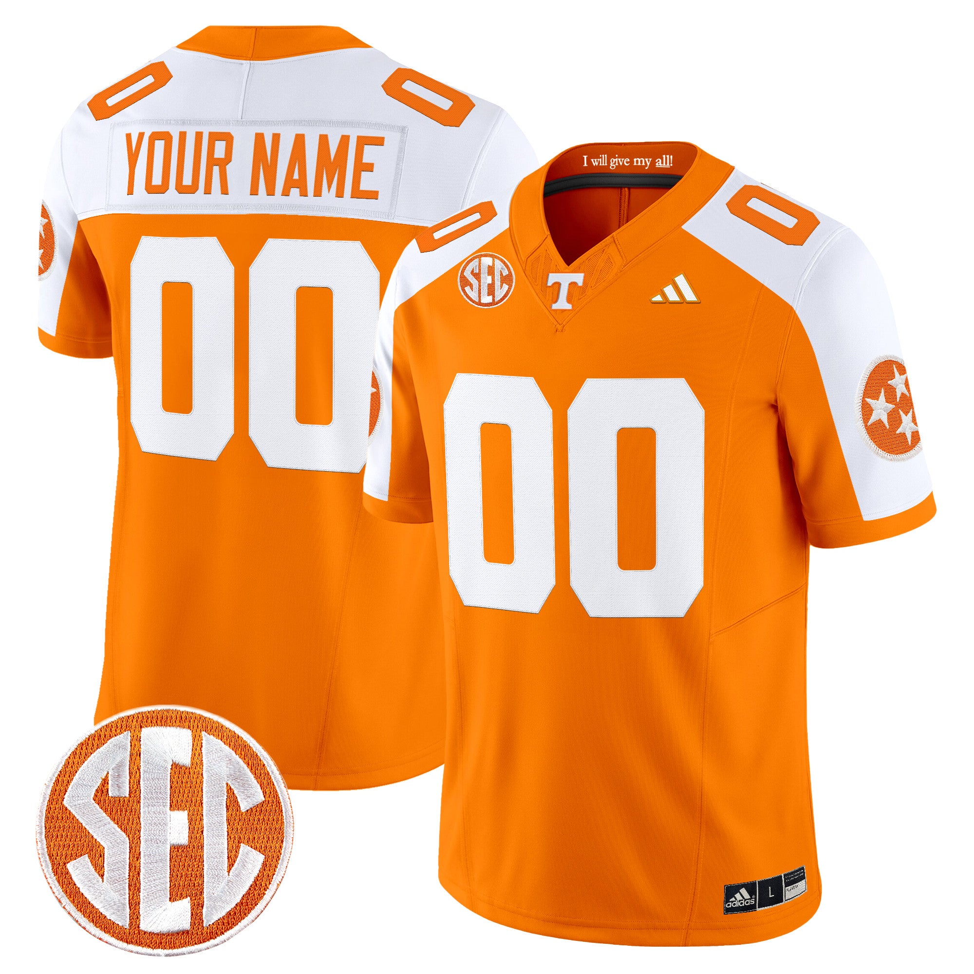 Tennessee Volunteers 2026 Vapor Limited Custom Jersey - All Stitched